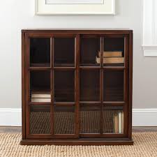 Safavieh 40 2 In Dark Teak Wood 3 Shelf Standard Bookcase With Storage Amh6570a The Home Depot In 2020 Dark Wood Bookcase Bookcase With Glass Doors Wood Bookcase