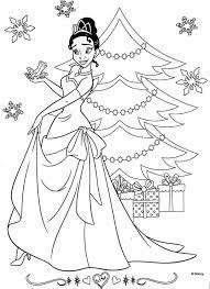 coloriage noel princesse disney et sapin de gratuit egypte