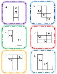 Number Grid Puzzles Math Center Math Centers Everyday Math Number Grid