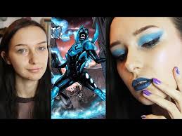 Blue Beetle-Inspired Makeup