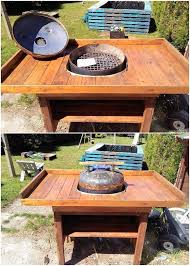 Pallet Bbq Grill Table Pallet Wood Projects