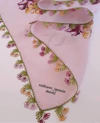 En Yeni Pembe Renk Yazma Kenari Oya Modelleri Tig Isleri Baby Knitting Patterns Boncuklu Tig