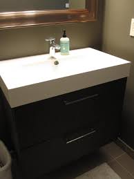 Design x woods this client's master bathroom is a lesson in sleek modernity. Floating Bathroom Vanity Ikea Creative Bathroom Decoration Incredible Furniture