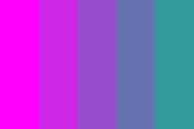 The current background color is magenta. Magenta To Turquoise Color Palette