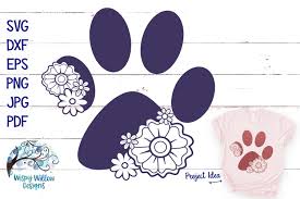 Download for free in png, svg, pdf formats 👆. Floral Paw Print Animal Svg Cut File 278514 Svgs Design Bundles