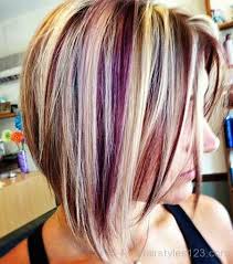 Choppy Bob With Blonde And Pink Highlights Short Hair Color Hair Color Purple Hair Styles