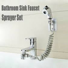 set bathroom sink faucet sprayer sink