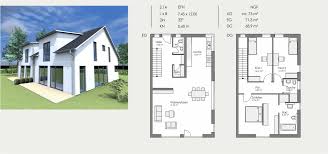 Doppelhaus grundriss über drei etagen. Individuelle Architektur U Haus Massivhaus