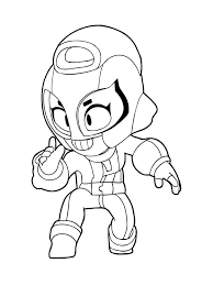 Kleurplaat lunar sprout brawl stars; Free Printable Brawl Stars Max Coloring Pages For Kids Vozeli Com