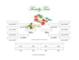 4 Generation Family Tree With Siblings Template Free
