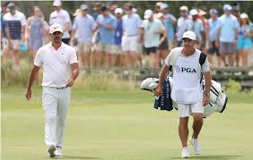 A visibly annoyed brooks koepka wasn't happy when bryson dechambeau walked behind him during an interview with the golf channel at last week's pga championship golf tournament. K8uwhwzj7dfdxm