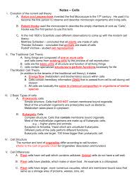 Notes Cells