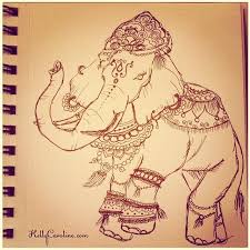 Kelly Caroline Henna Artist Elephant Tattoos Indian Elephant Drawing Henna Elephant