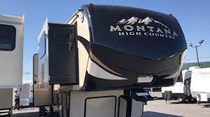 Fifth wheel toy hauler with living room in front. 2017 Montana High Country 381th Front Living Room Toy Hauler W Paul The Air Force Guy Youtube