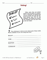 So, this week i was standing around scratching my head thinking, golly, what on earth am i going to do for literacy centers next week? kids activities. Election Printables Lessons Activities K 12 Teachervision