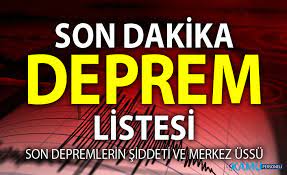 Türkiye'de meydana gelen son depremler. Son Depremler Listesi Son Dakika Deprem Nerede Oldu Merkez Ussu Ve Siddeti Kac