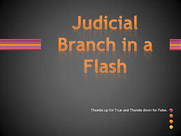 The document that created the judicial branch 10. Judicial Branch In A Flash Ppt Download