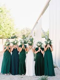 A Modern Wedding Featuring Pantone S Color Of The Year Green Wedding Dresses Green Bridesmaid Dresses Emerald Green Bridesmaid Dresses