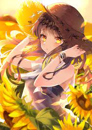― our team of reviewers are following 24 anime series of the summer 2021 season and readers are rating each episode as the. 405034 Anime Anime Girl Long Hair Brunette Yellow Eyes Straw Hat Flowers Original Character Wristwatch Sunflowers Wallpaper Hd 2121x3000 Mocah Hd Wallpapers