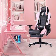Treat your posterior to one of the best gaming chairs. Amazon Com Edwell Gaming Chair Computer Chair Gaming Chair For Adults Gamer Chair Gaming Chair With Footrest High Back Office Chair Desk Chair With Headrest And Massage Lumbar Support Pink Home Kitchen