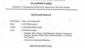 Contoh Dan Cara Membuat Notulen Rapat Yang Baik Dan Benar