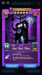 Empires & puzzles | hero roster: Pulled Sartana Tonight Holy Crap Empiresandpuzzles