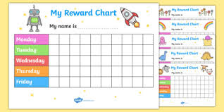 My Merit Reward Chart Pack Reward Chart Pack Free Reward