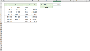 how to calculate income tax in excel