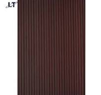Factory Direct Selling Composite Waterproof PVC Wall Panels Grain Laminated  Decorative Fluted Panel Wood WPC Interior
