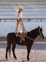 Boy 13 15 In Charro Costume With Lasso Riding Horse Horses Photo Mexican Outfit