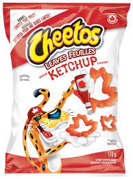 Cheetos ketchup everyone's favorite condiment in cheetos form! New Cheetos Leaves Ketchup Flavoured Snacks Launch In Canada