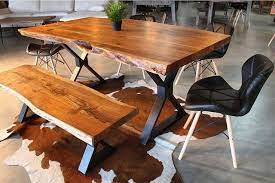 Black Live Edge Dining Table Modern Dining Table Walnut Etsy In 2021 Live Edge Dining Table Natural Wood Table Modern Dining Table