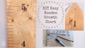 diy easy wooden growth chart and then home