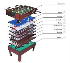 High Quality 8 In 1 Custom Game Table Multi Game Table Game Room Basement Table Games