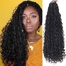 Amazon.com : Goddess Faux Locs Crochet Hair for Black Women,24 Inches 6  Packs Ombre Ginger, Soft Pre looped Wavy Dreadlocks with Curly Ends Crochet  Hair(24"-6 Packs,OT1B/350) : Beauty & Personal Care