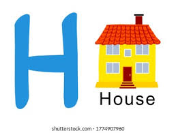 The correct answer is h. Seventh Letter English Alphabet H House Stock Vector Royalty Free 1774907960