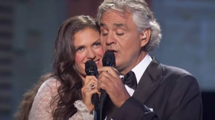 Andrea Bocelli and his wife Veronica Berti sing 'Cheek to Cheek' in tender  duet... - Classic FM