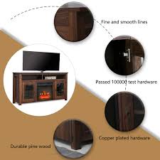 Can a fireplace be used as an entertainment center? 60 Romayard Electric Fireplace Tv Stand Console For Tvs Up To 60 Electric Fireplace Heater Entertainment Center Heating Cooling Air Quality Electric Fireplaces Rapidinfrastruktur Com