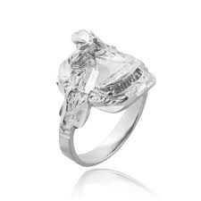 Robot Check Large Diamond Rings Sterling Silver Horse Silver Horse