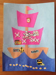 Pirate Ship Craft Peter Pan Movie Night Disney Movie Night Family Movie Night Craft Activities For Kids Preschool Projects Preschool Arts And Crafts