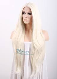 20 28 Long Straight Platinum Blonde Lace Front Synthetic Hair Wig Lf150d Wig Hairstyles Blonde Lace Front Wigs Lace Front Wigs