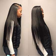 Follow Shesoboujie For More Poppin Boujie Pins Straight Weave Hairstyles Straight Hair Bundles Hair Styles