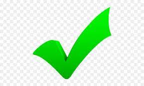 Big Green Check Mark Hd Png Download Vhv