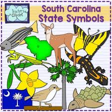This resource allows students to color north carolina's state bird, flower, tree, and license plate. South Carolina State Symbols Clipart By Teacher S Clipart Tpt