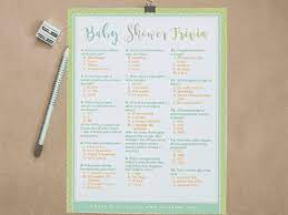 Find baby shower game ideas to make this the best baby shower ever. Baby Trivia The Cutest Free Printable Shower Game Tulamama