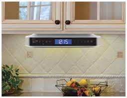 Under Cabinet Mount Fm Timer Light Lcd Speaker Kitchen Radio Bluetooth Kitchen Radio Under Cabinet Radio Kitchen Speakers
