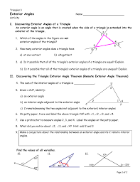 This can be written as ∠a + ∠b + ∠c = 180°. I Discoveringior Angles Of Triangle Marvelous Interior And Worksheet 005867588 1 Samsfriedchickenanddonuts