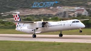 Get a break down on croatia airlines's fees and latest flight information. Croatia Airlines New Livery Bombardier Dhc 8 402 Q400 Split Airport Spu Ldsp Youtube