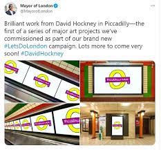 Check spelling or type a new query. David Hockney S Piccadilly Circus Art Part Of Sadiq Khan S 7m London Campaign Is Ridiculed Online Newsbinding
