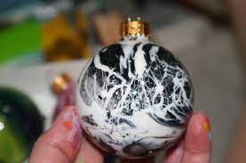 Splatter Paint Christmas Ornaments Christmas Ornaments Christmas Ornaments To Make Glass Christmas Ornaments